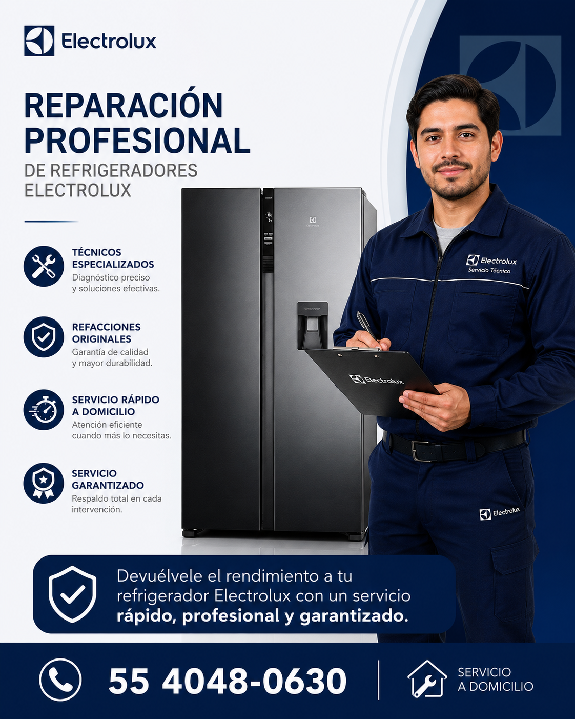 SERVICIO TÉCNICO ELECTROLUX REPARACIÓN DE REFRIGERADORES