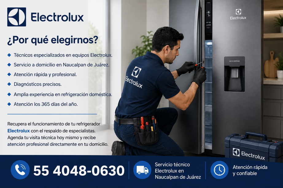 REPARACIÓN DE REFRIGERADORES ELECTROLUX EN TLALPAN